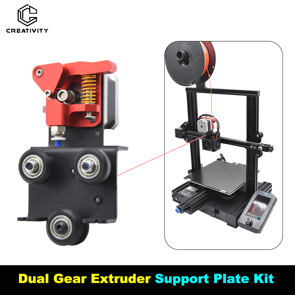 Ender 3 Upgrade Kit - Upgrade Direct Drive Dual Gear Extruder-Stützplatten-Kit