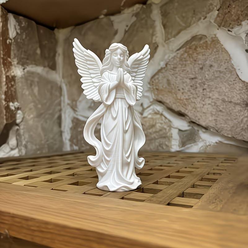 3D Printing Gold - 3D-Gedruckte Betende Engel Religiöse Figur Weiß-Gold