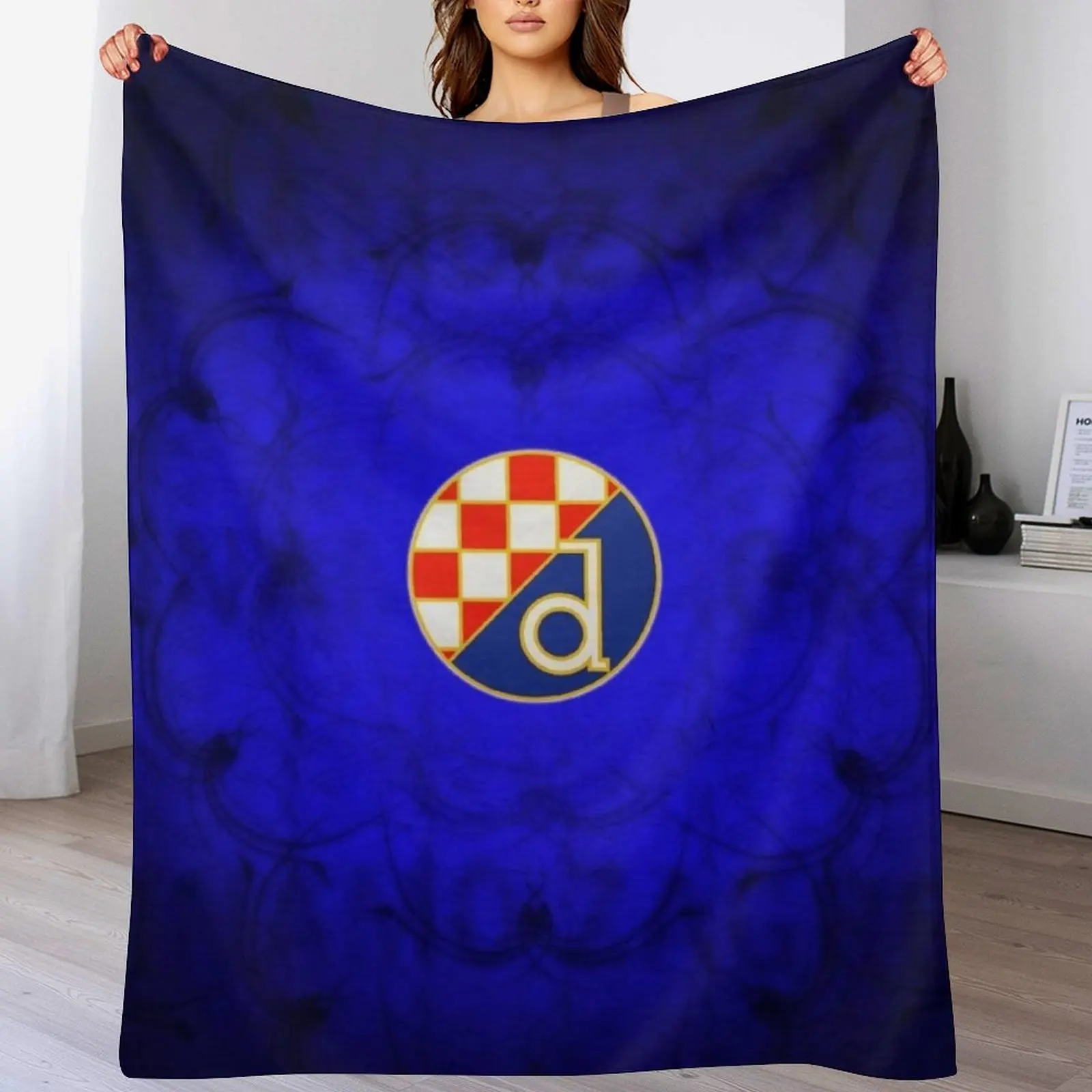 3D Printing Zagreb - GNK Dinamo Zagreb Überwurfdecke, weiche Sherpa-Fleece-Warmdecke