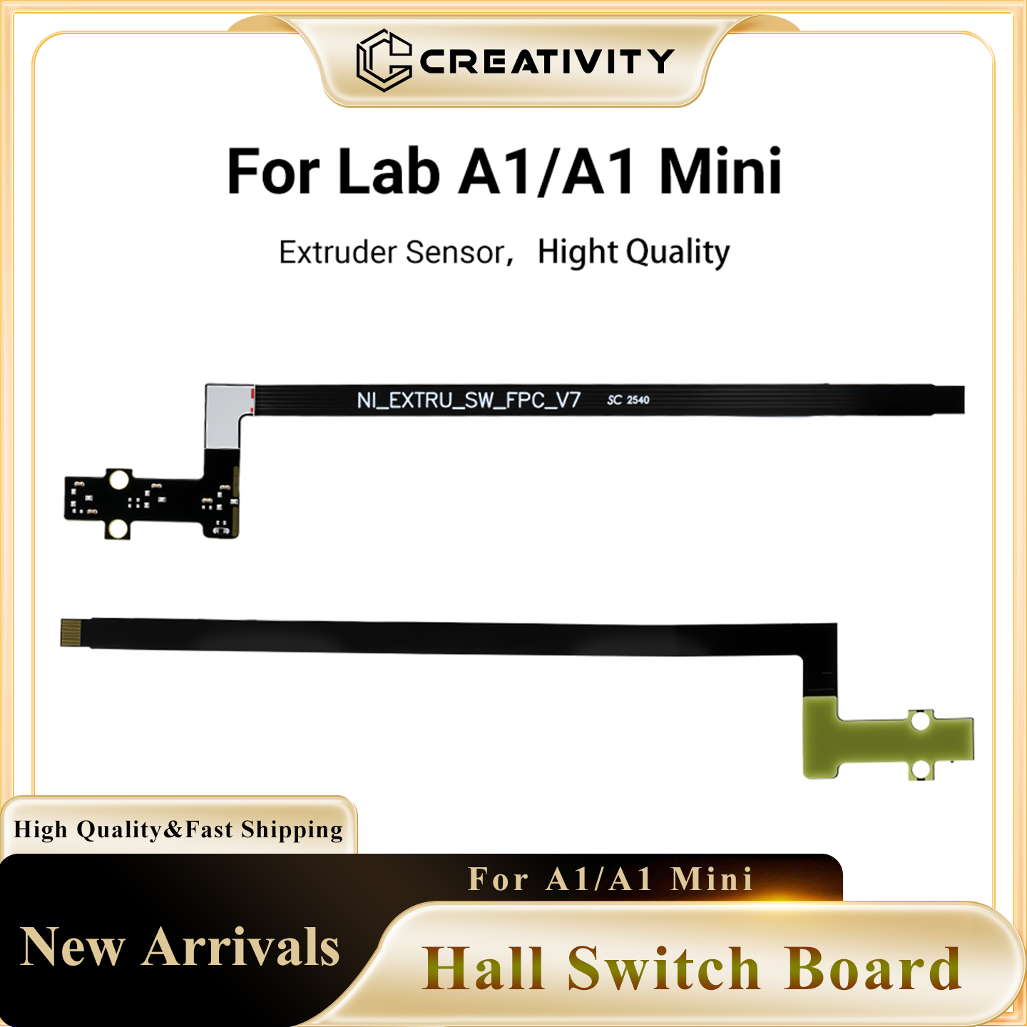 3D Printing Bambu - Hochwertiger Extruder-Filament-Sensor-Hall-Schalter-Platine, kompatibel mit Bamboo Lab