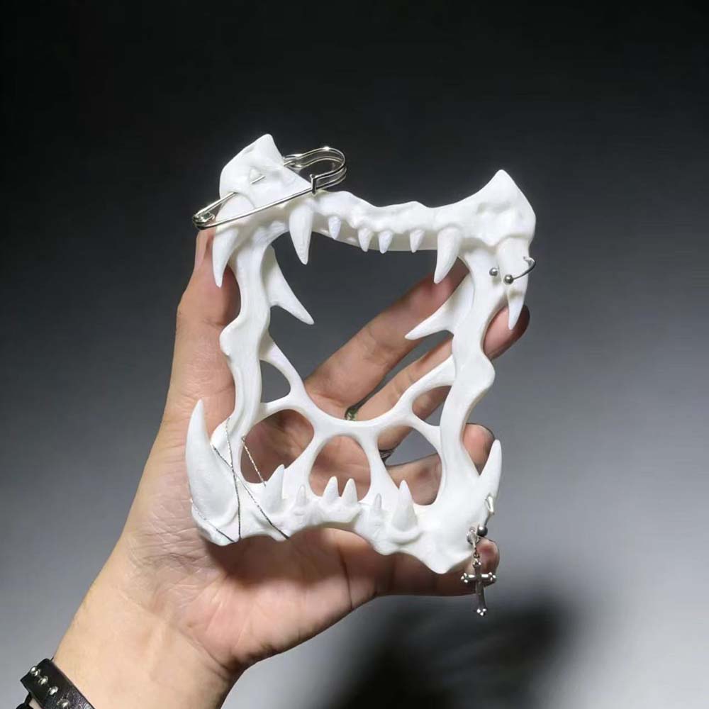 3D Printing Foto - Fotorahmen Goth-Haisschädel 3 Zoll Fotokartenhalter 3D-Druck