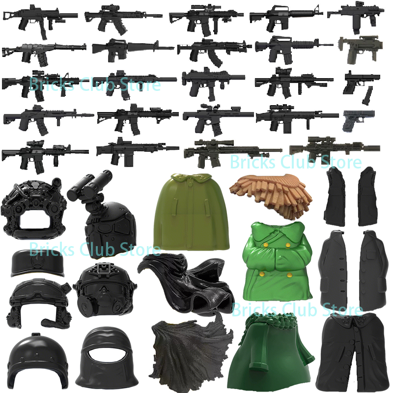 3D Printing Excavator - Militärische 3D-gedruckte Waffen-Bausteine Truppenausrüstung Maschinenpistole HK416