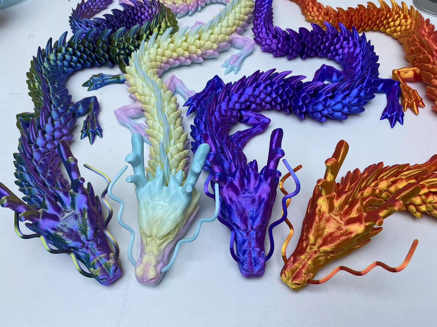 3D Printing Gif - 60cm 3D-gedrucktes Drachen-Spielzeug Chinesischer Drache mit