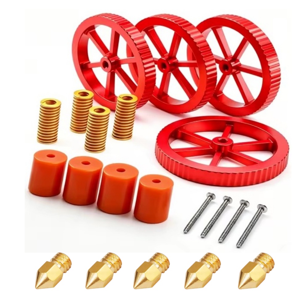 Ender 3 Upgrade Kit - Ender 3 Federn-Upgrade-Kit, Heizbett-Nivellierungsset für Ender