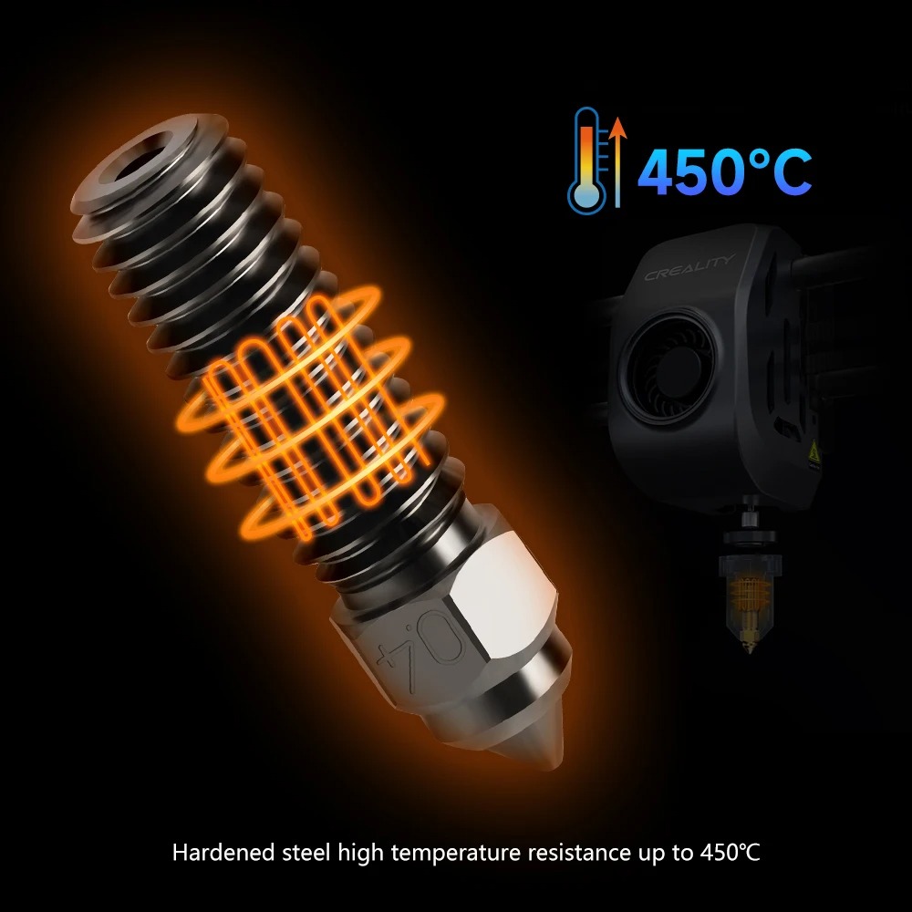 Creality K1 Hartstahl-Düse, 0. – 3D Printer Nozzle Brass Bewertung und Preis