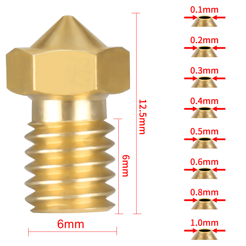 Großhandel E3D V6 V5 3D-Drucke – 3D Printer Nozzle Brass Bewertung und Preis
