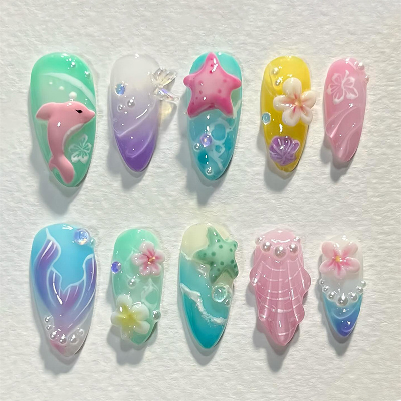 30 Stück Sommer-Press-on-Nägel – 3D Printing Nails Bewertung und Preis