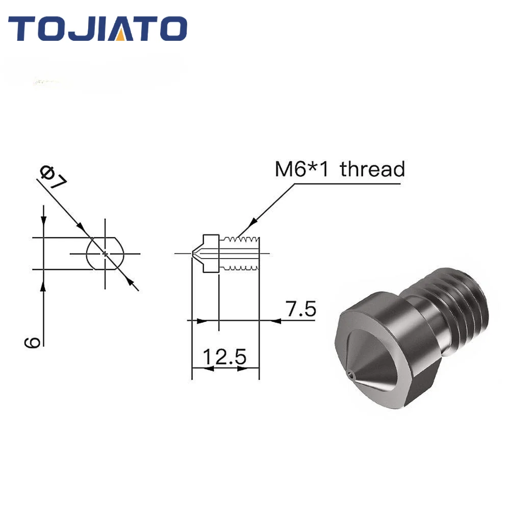 2 Stück E3D V6 gehärtete Stahl – 3D Printer Nozzle Brass Bewertung und Preis