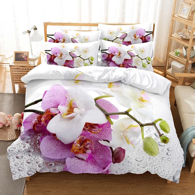 Blumen Bettwäsche Set Bettbezu – 3D Printing Drawing Bewertung und Preis