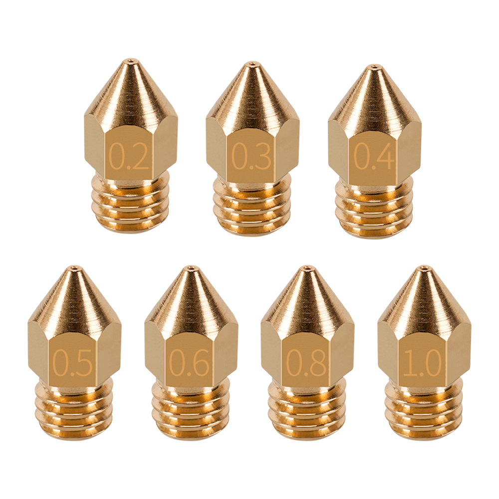 MK7 MK8 Düse 0,4mm 0,3mm 0,2mm – 3D Printer Nozzle Brass Bewertung und Preis