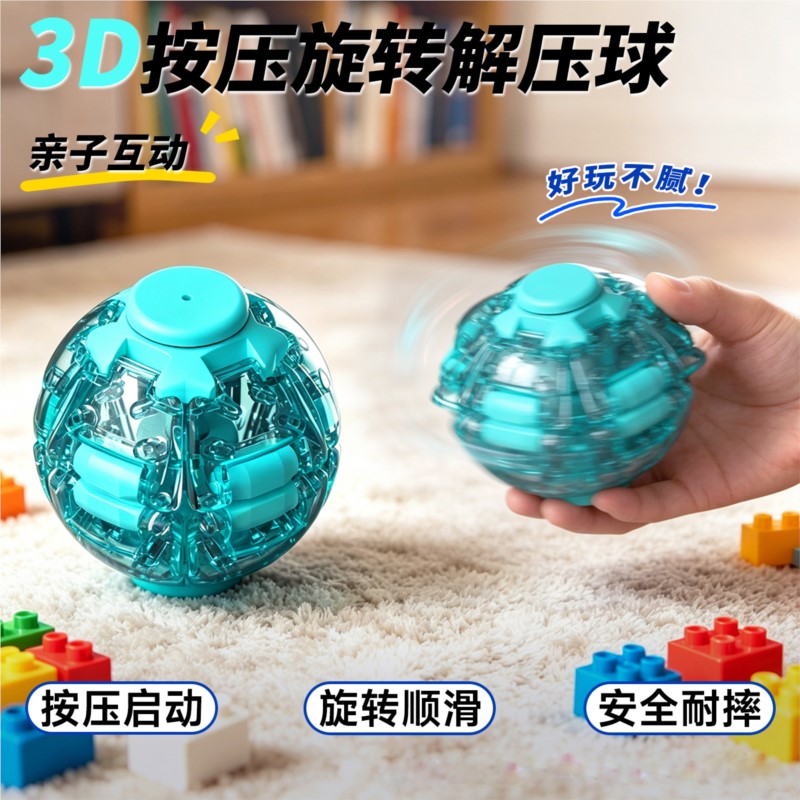 Stressabbau-Ball, glatt drehen – 3D Printing Drawing Bewertung und Preis
