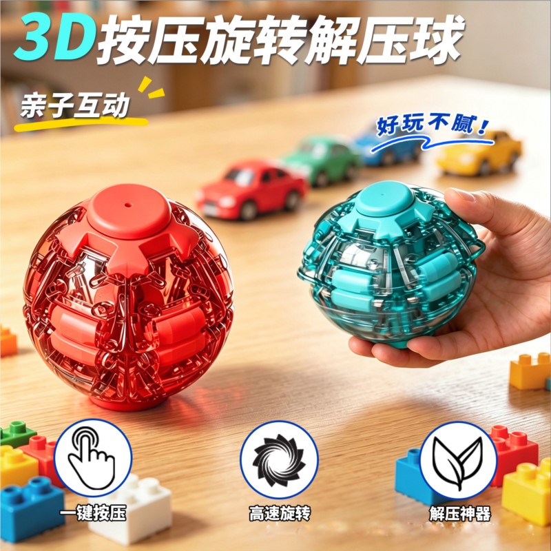Stressabbau-Ball, glatt drehen – 3D Printing Drawing Bewertung und Preis