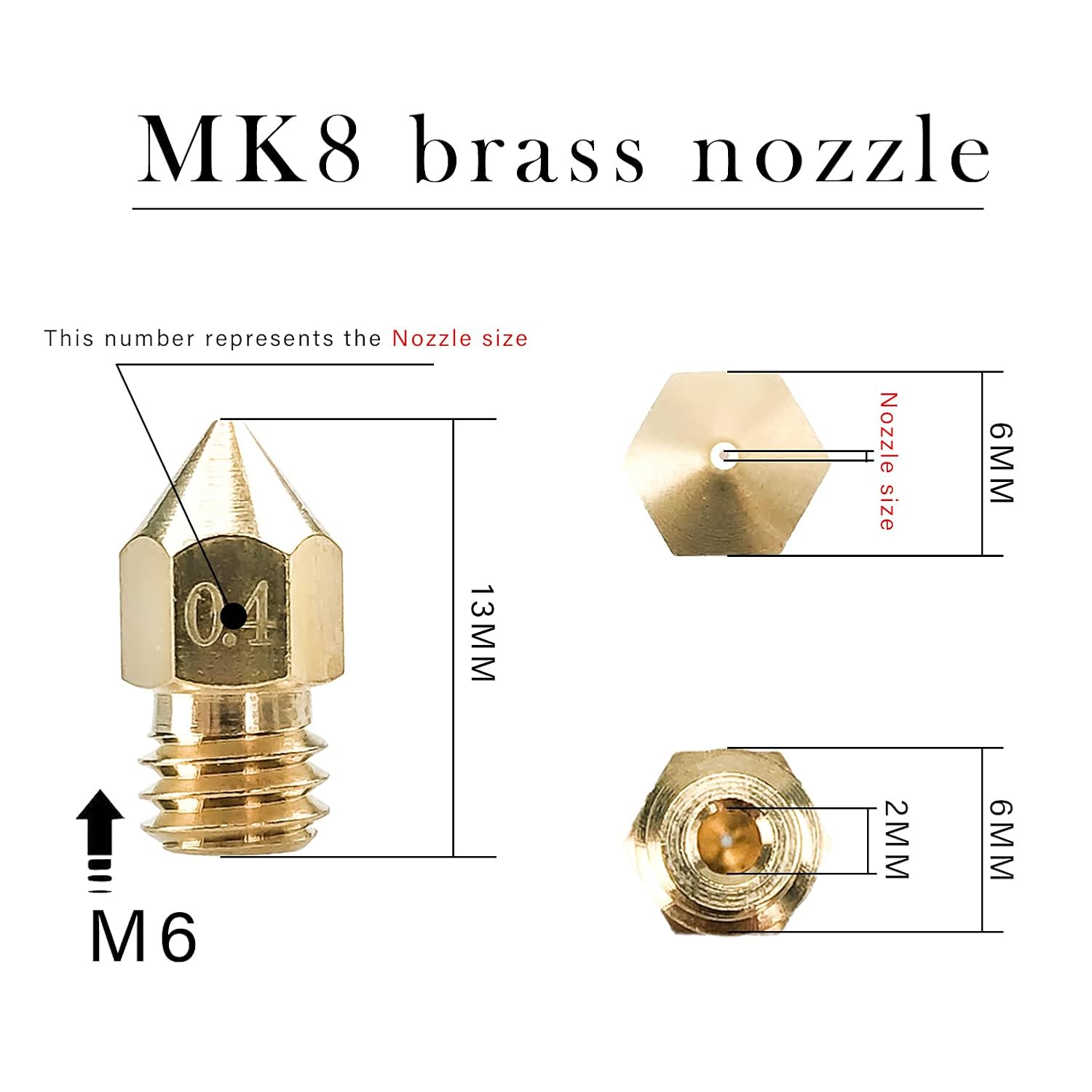 CREALITY 20 Stück MK8 Messingd – 3D Printer Nozzle Brass Bewertung und Preis