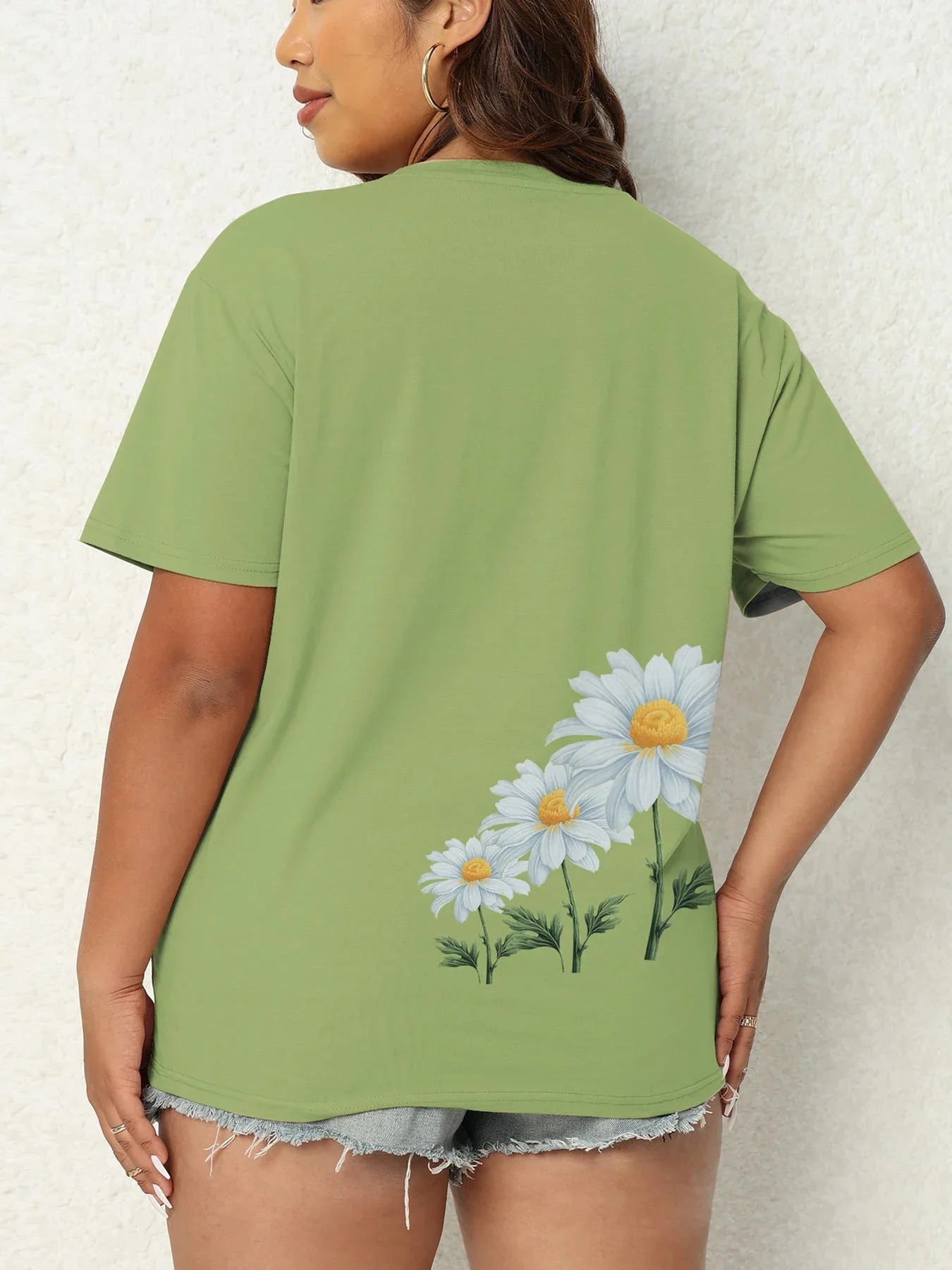 CLOOCL Daisy Floral Damen-T-Sh – 3D Printing Drawing Bewertung und Preis