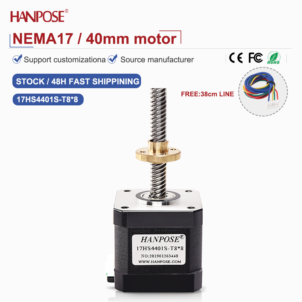 Zweiphasiger Vierdraht-NEMA17- – Lead Screw Stepper Bewertung und Preis