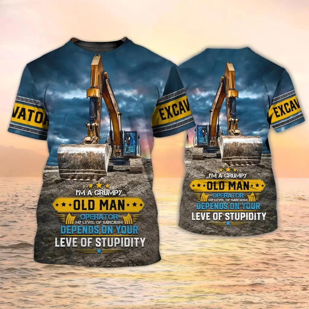 Bagger-T-Shirts, 3D-Druck, für – 3D Printing Excavator Bewertung und Preis