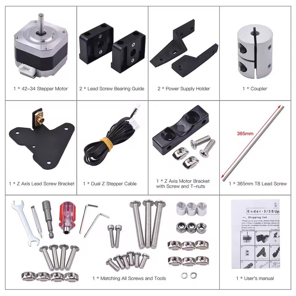 3D-Druckerteile für Ender 3 Du – Lead Screw Stepper Bewertung und Preis