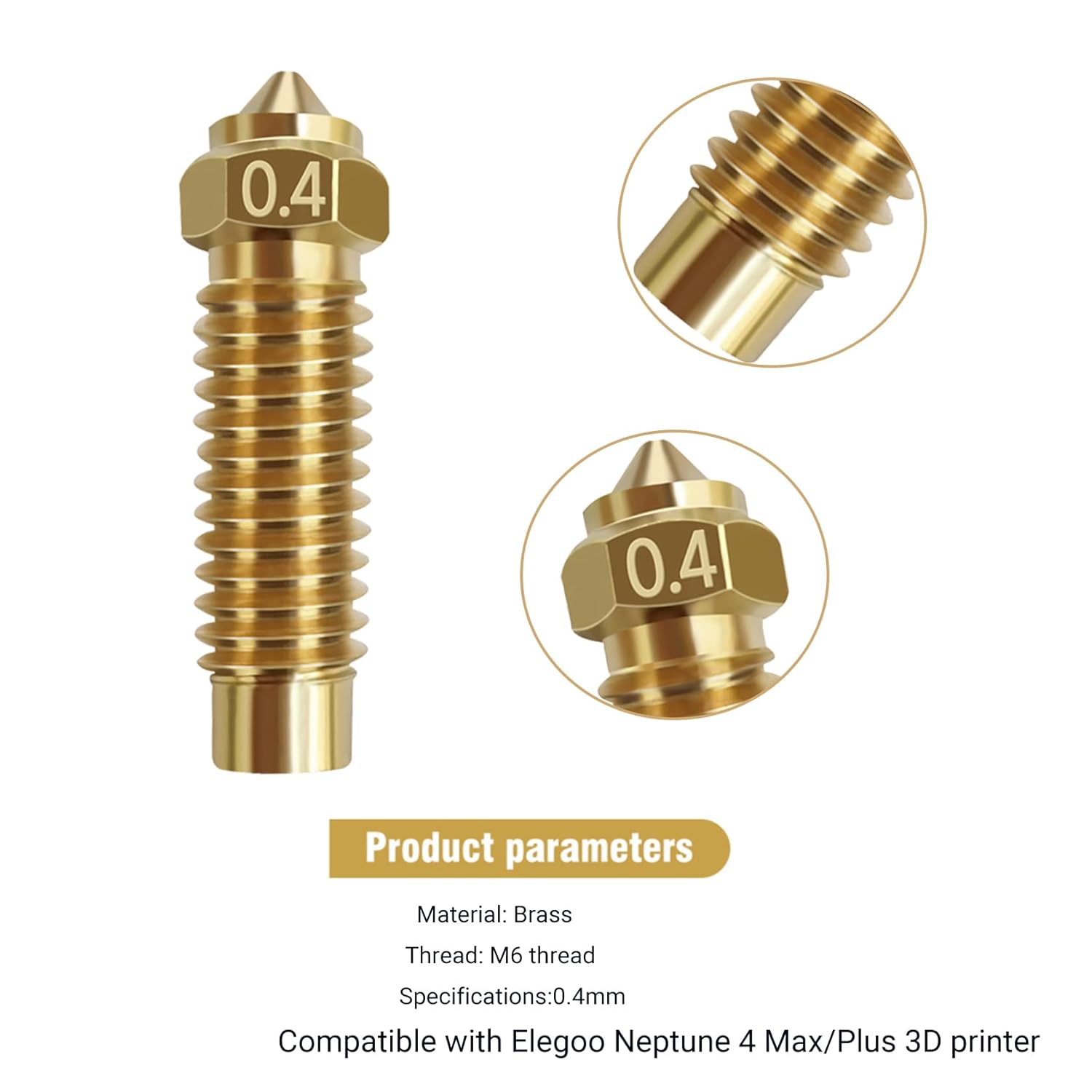 5/10 STÜCK Elegoo Neptune 4 Pl – 3D Printer Nozzle Brass Bewertung und Preis