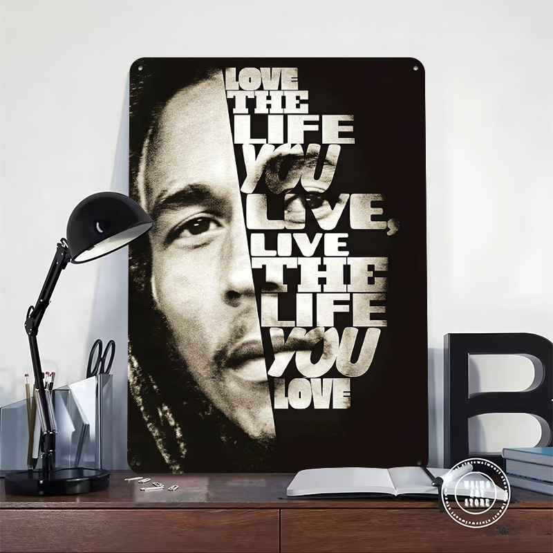 Bob Marley Zitat Poster Retro  – 3D Printing Quotes Bewertung und Preis