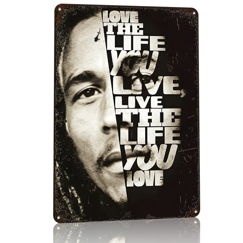 Bob Marley Zitat Poster Retro  – 3D Printing Quotes Bewertung und Preis