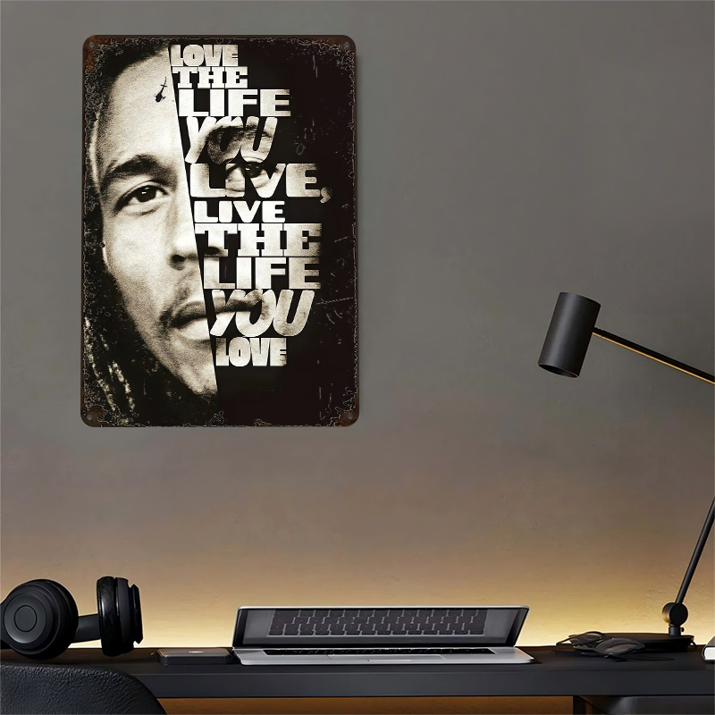 Bob Marley Zitat Poster Retro  – 3D Printing Quotes Bewertung und Preis